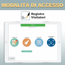 modalità di accesso di visitatori in ufficio