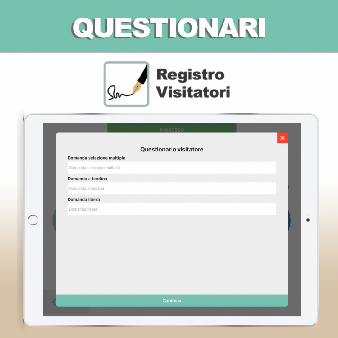 Questionari per visitatori in azienda